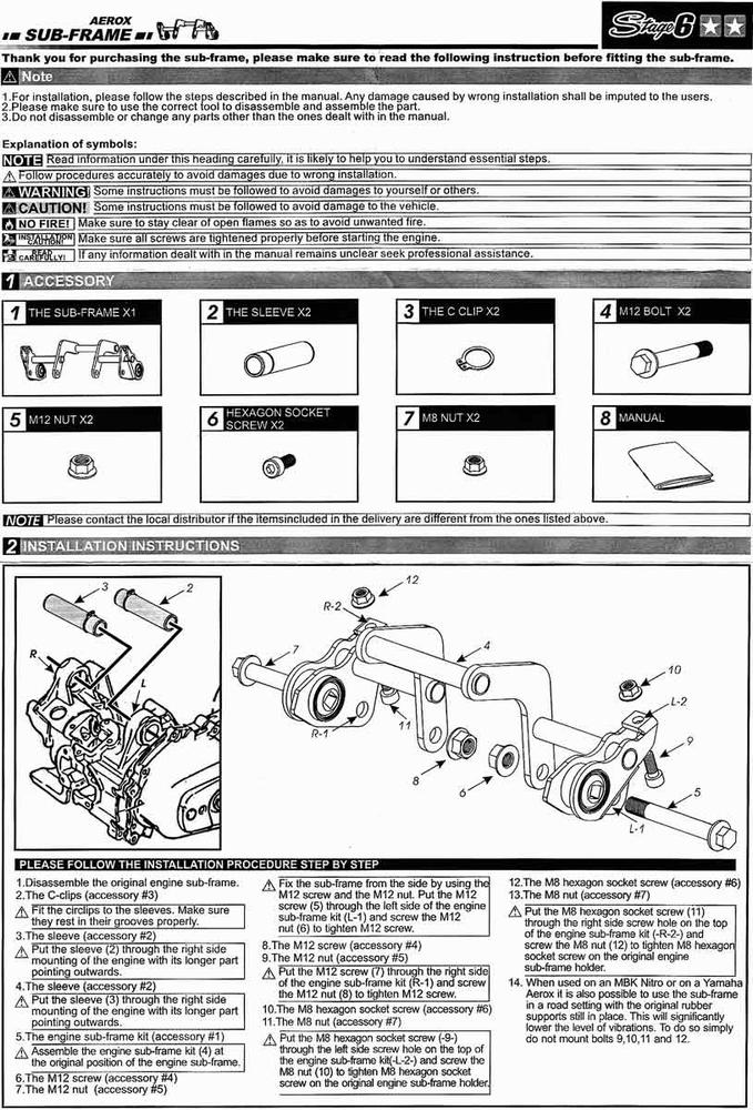 STAGE6 SUBFRAME MKII AEROX